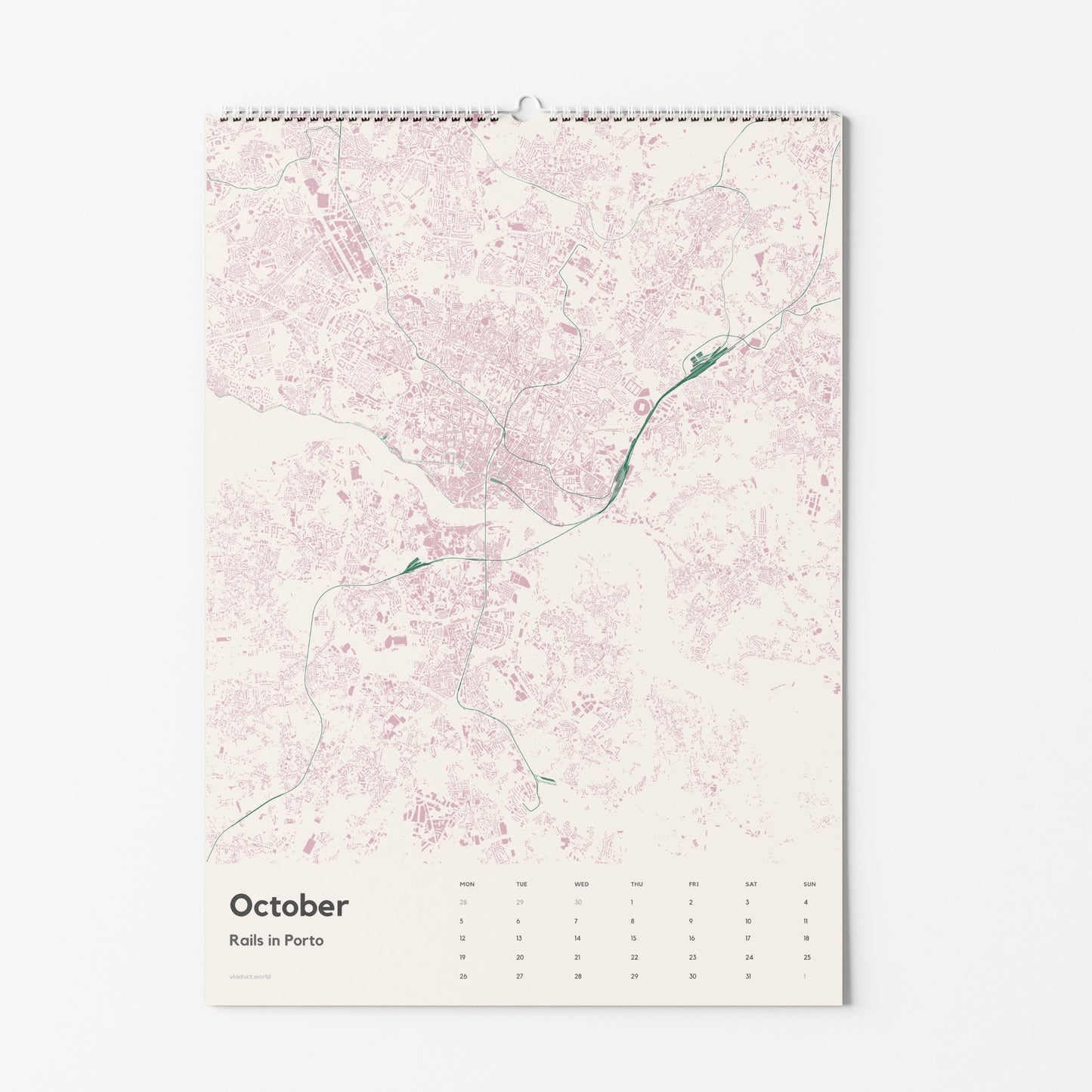 Wandkalender 2026 | Rails in European Cities