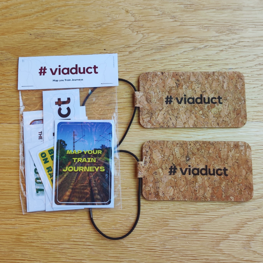 Bundle: Calendar 2027 | Trains on viaducts + Merch Pack