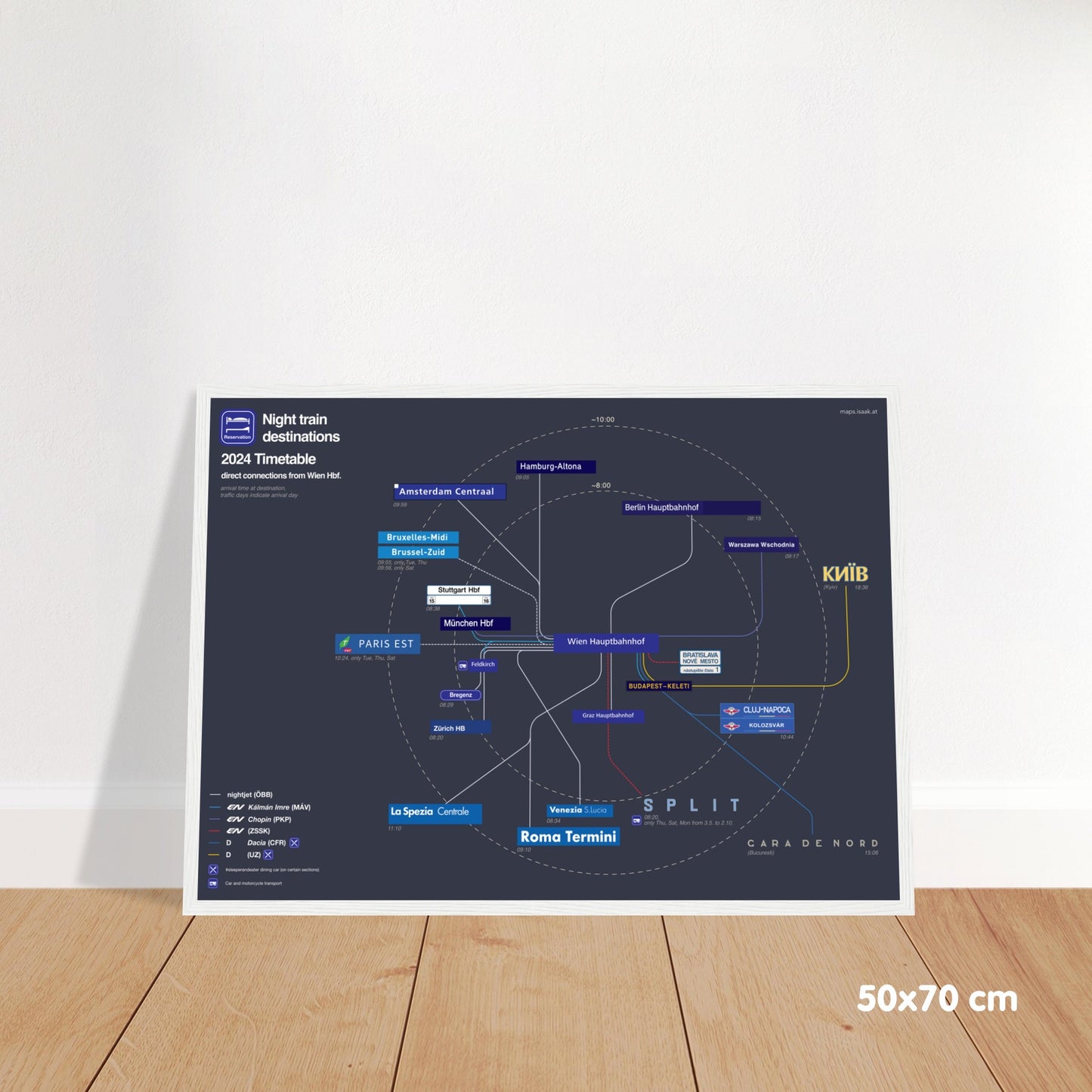 "Night train destinations 2024" by Isaak