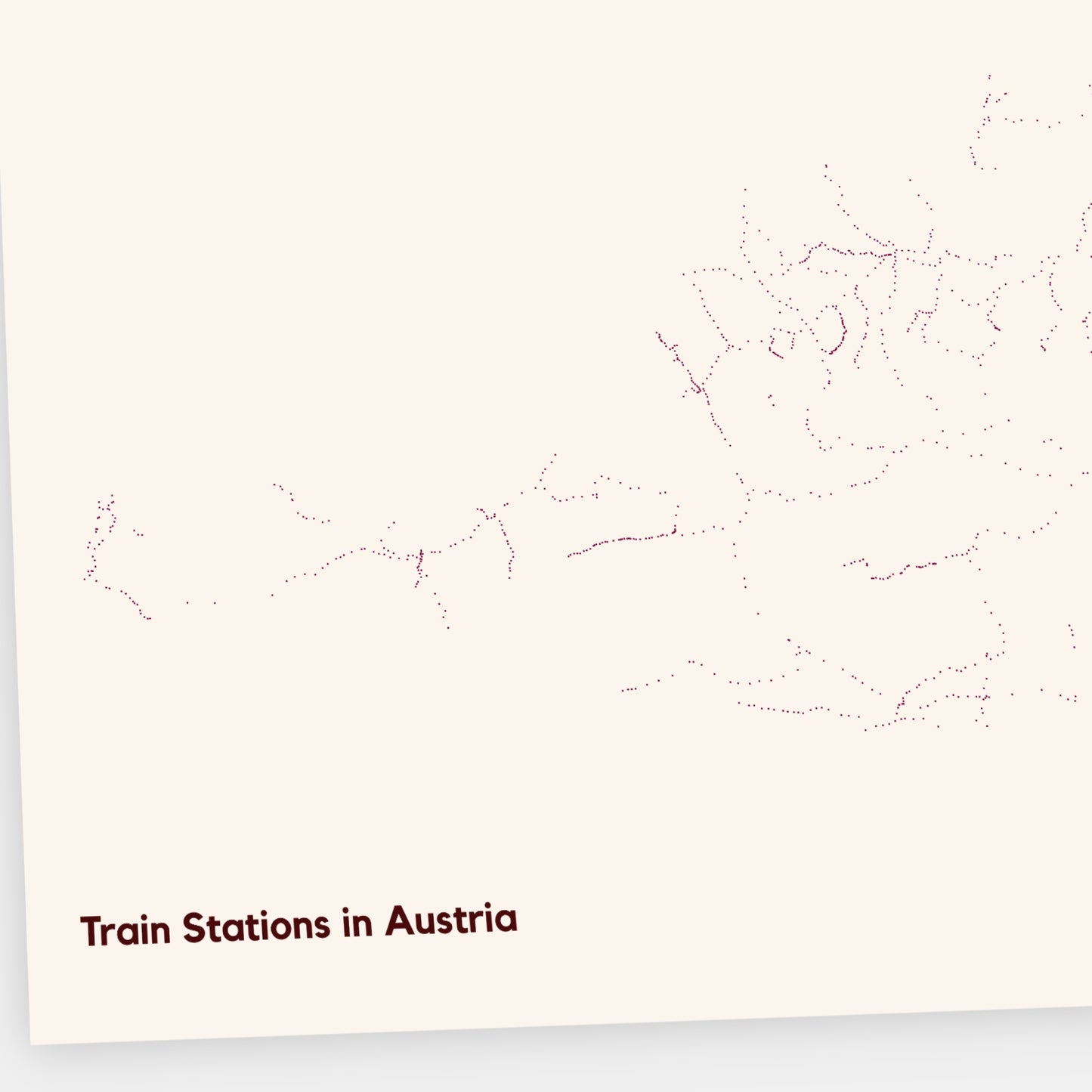 Train Stations in Austria | Dot Map