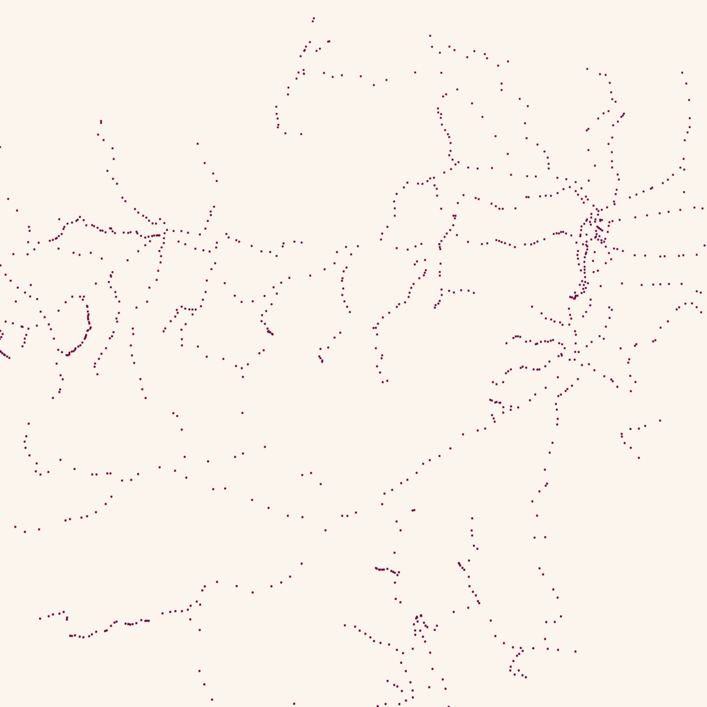 Train Stations in Austria | Dot Map