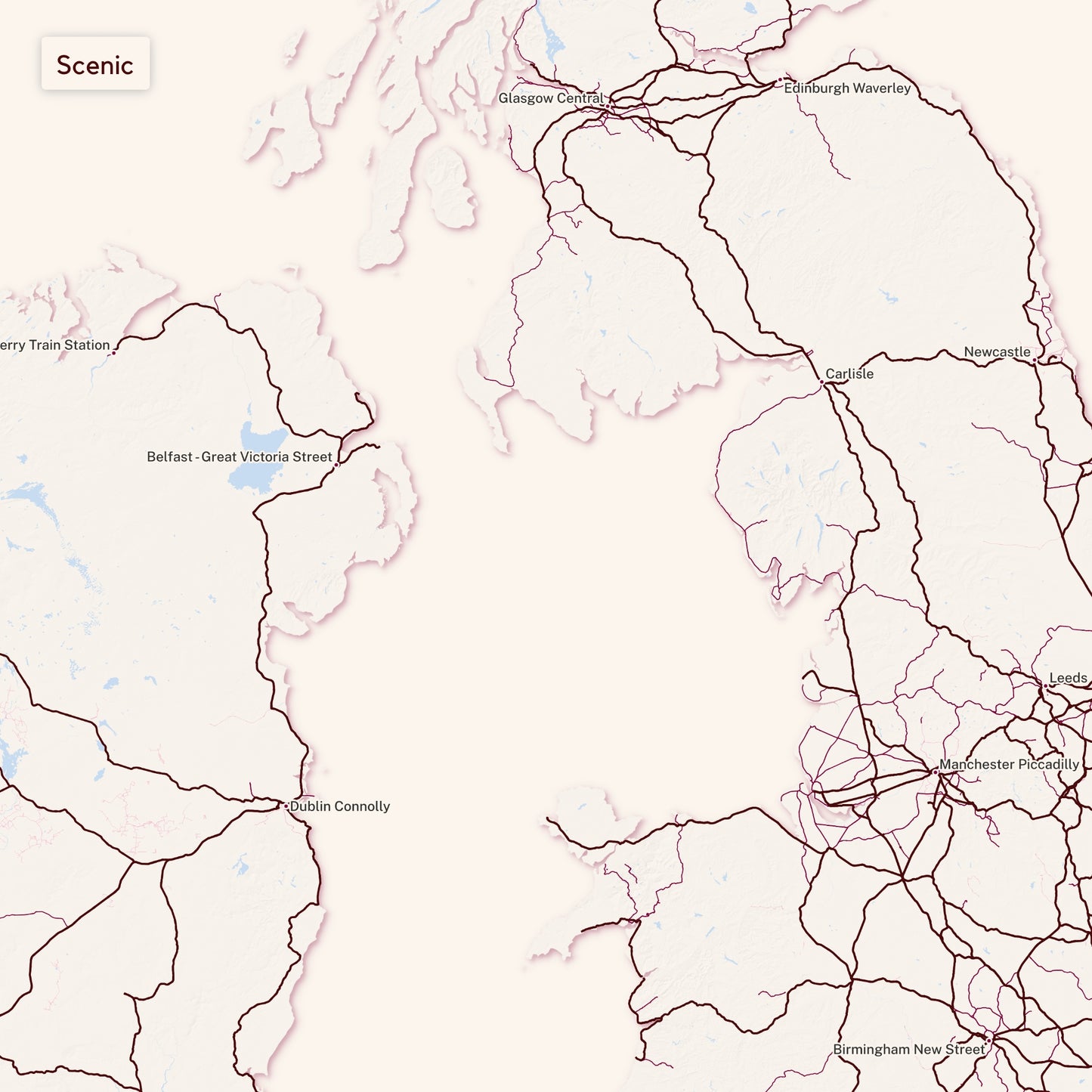 Rails on British Isles