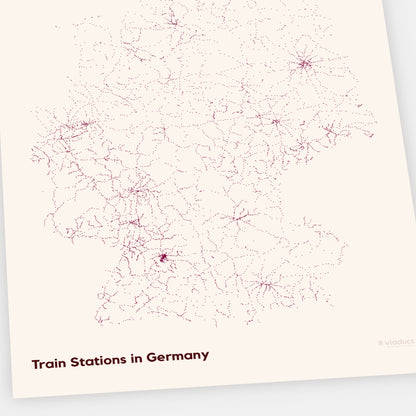 Train Stations in Germany | Dot Map