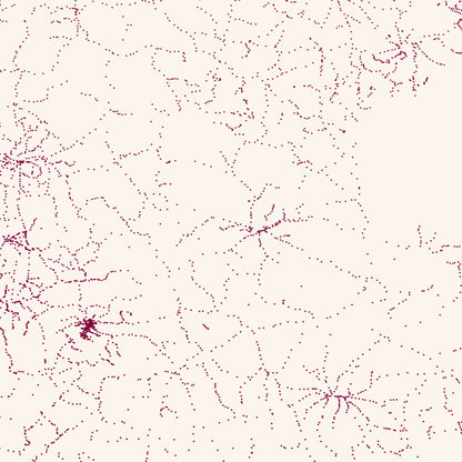 Train Stations in Germany | Dot Map