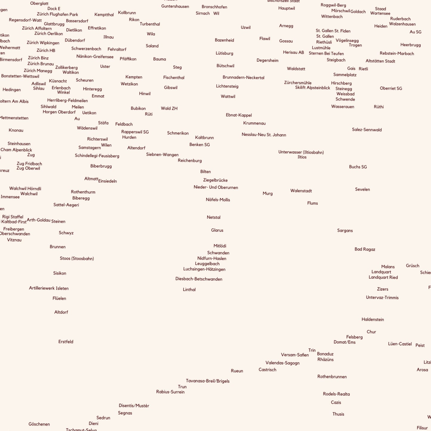 Train Stations in Switzerland | Station Names