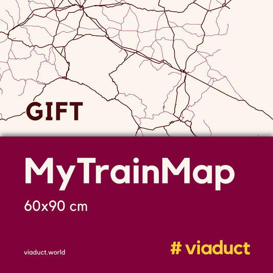 viaduct Gift | MyTrainMap 60x90 cm