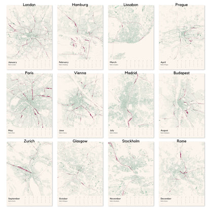 Calendar 2025 | Rails in European Cities