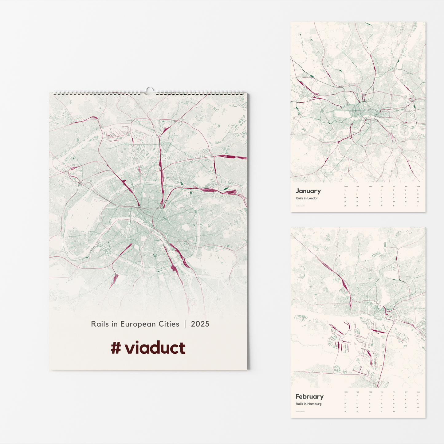 Calendar 2025 | Rails in European Cities